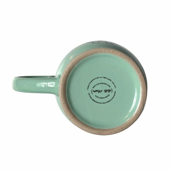 Belle Maison Dog Lover’s Coffee Mug, Mint Green With Gold Hearts - Picture 4 of 12